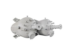 25000L碳鋼磁力密封電磁加熱反應釜已完工發(fā)往煙臺