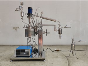 0.5L高溫不銹鋼手動升降尼龍聚合實驗釜已完工發(fā)往北京